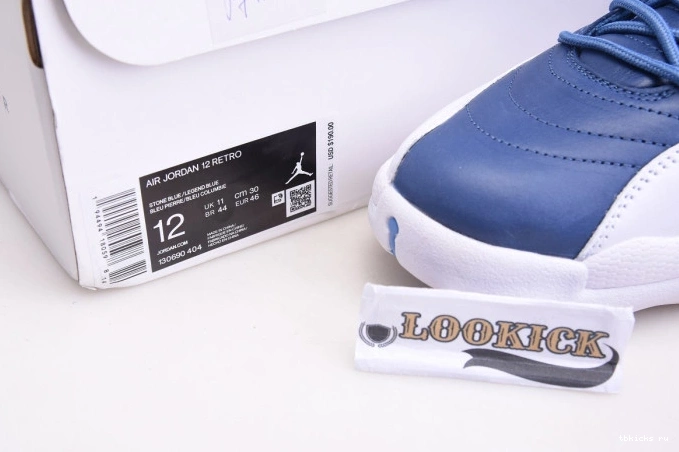 Reps TB 130690-404 Air Jordan 12 Stone Blue Retro 0718